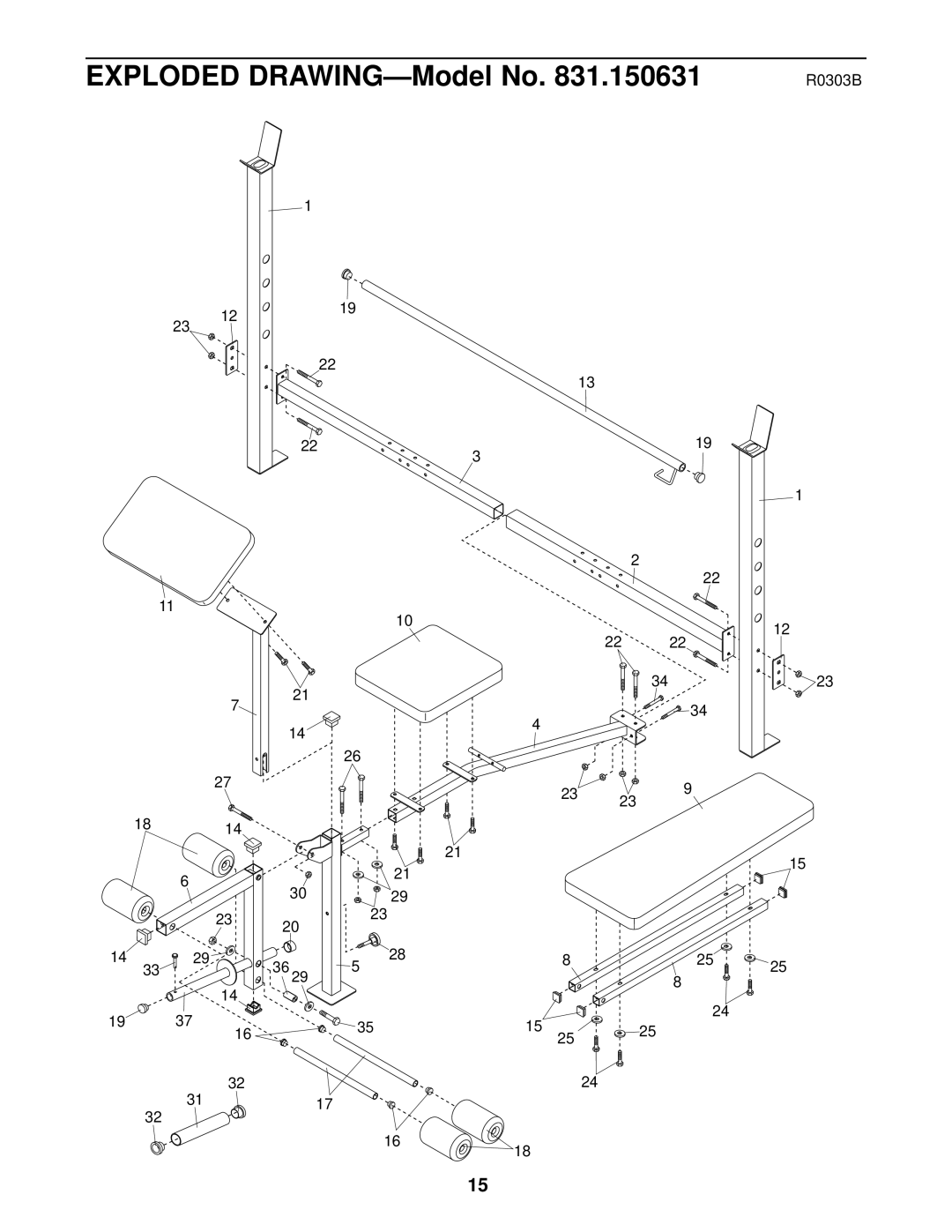 Weslo 525 user manual R0303B 