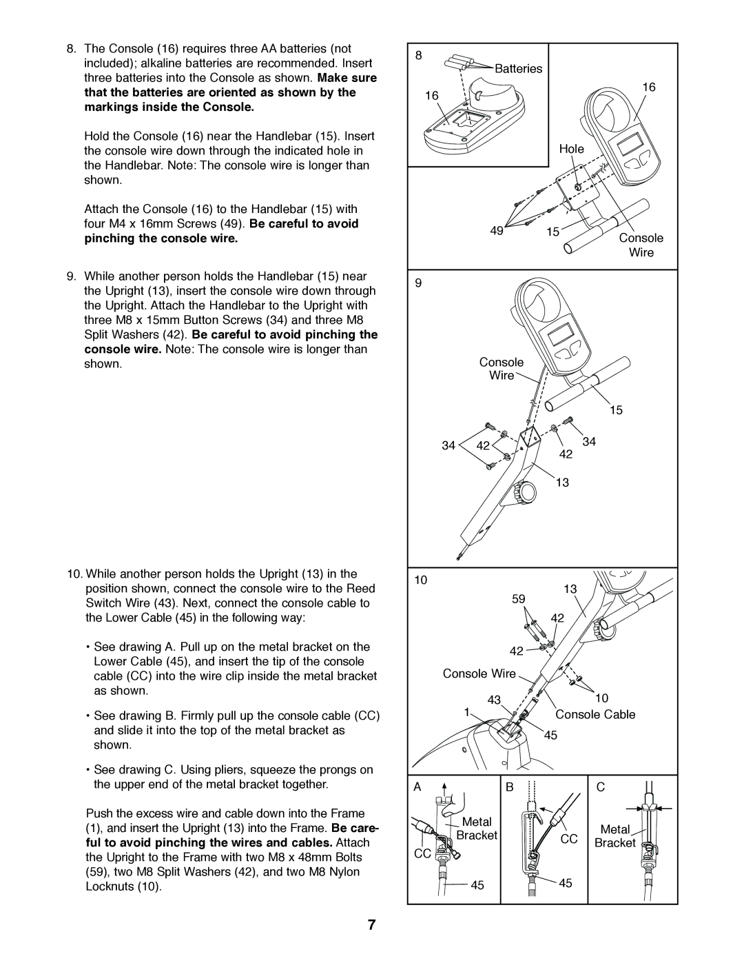 Weslo 831.283160 user manual 