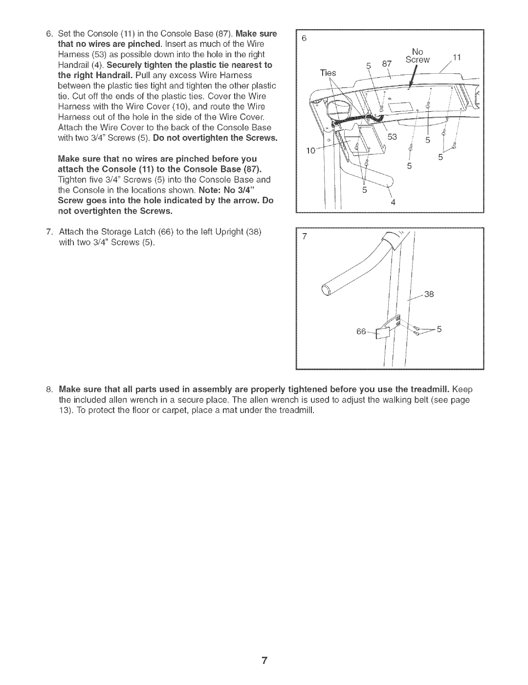 Weslo 831.29502 user manual Screw 