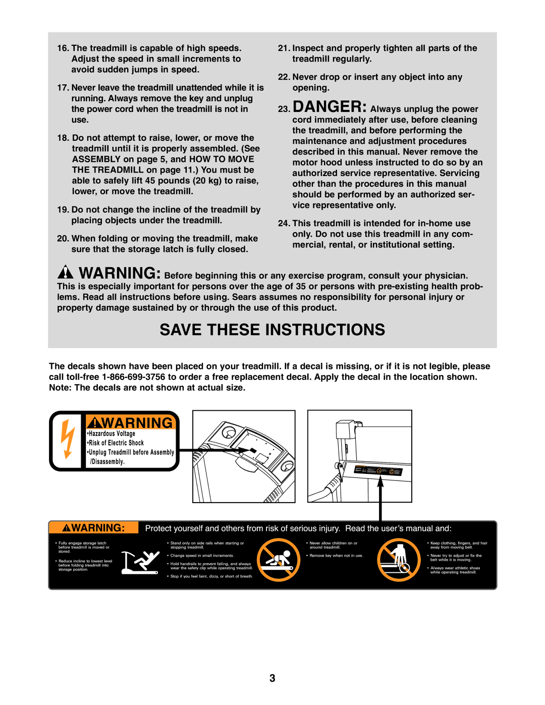 Weslo 831.295020 user manual 