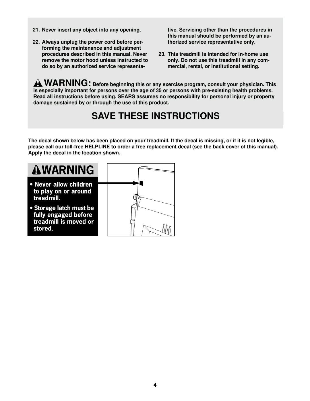 Weslo 831.297100 user manual 