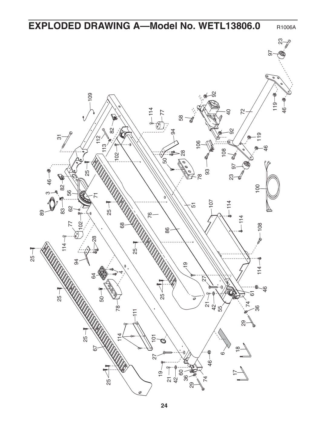 Weslo c6 user manual 114 102 