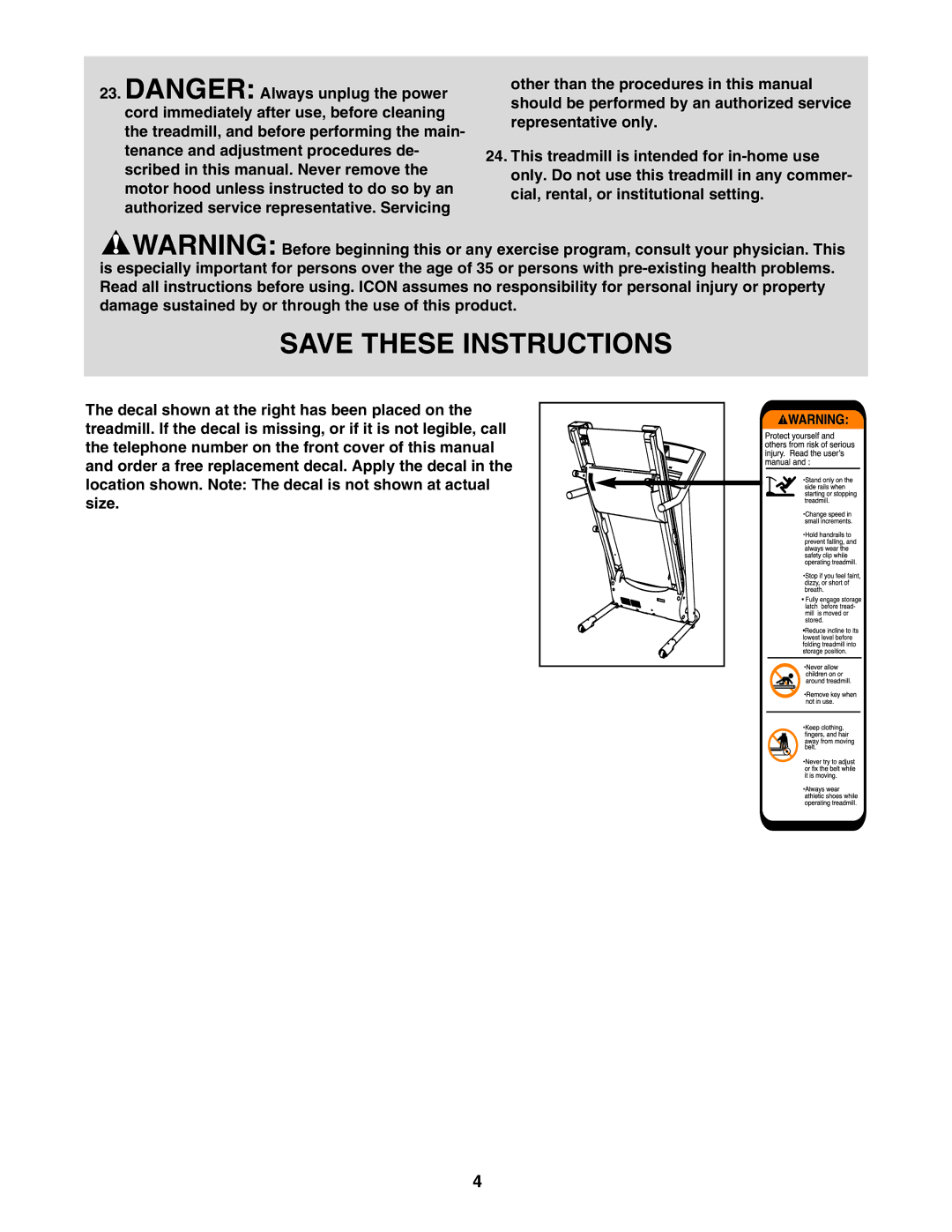 Weslo c6 user manual 