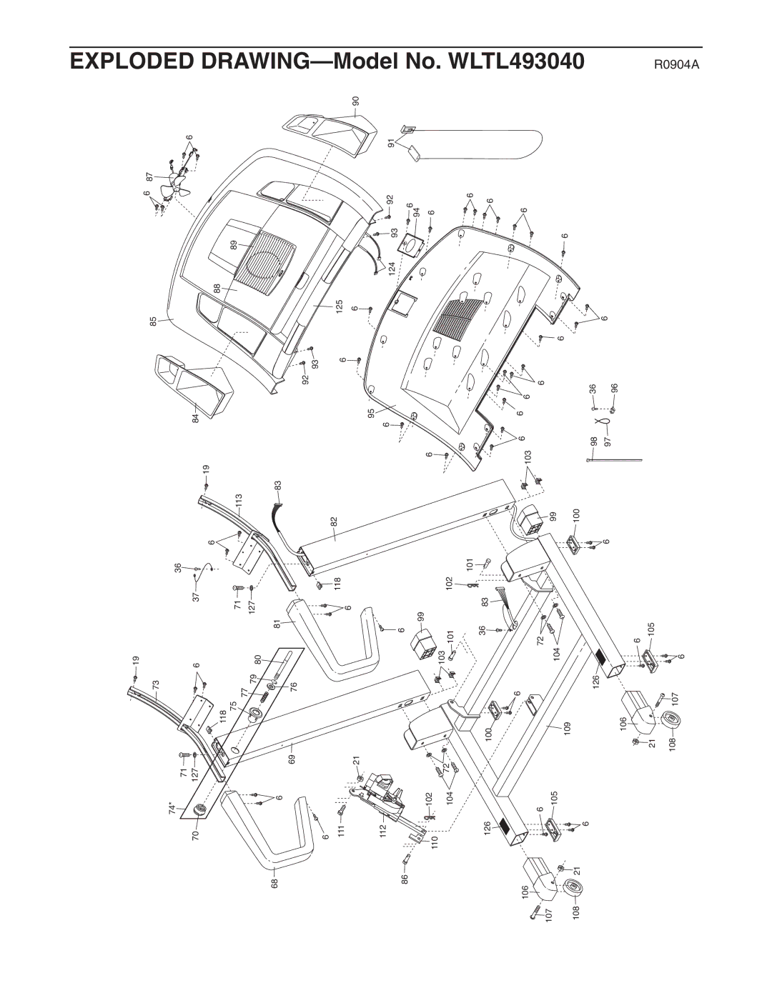 Weslo c78 user manual Exploded Drawing 