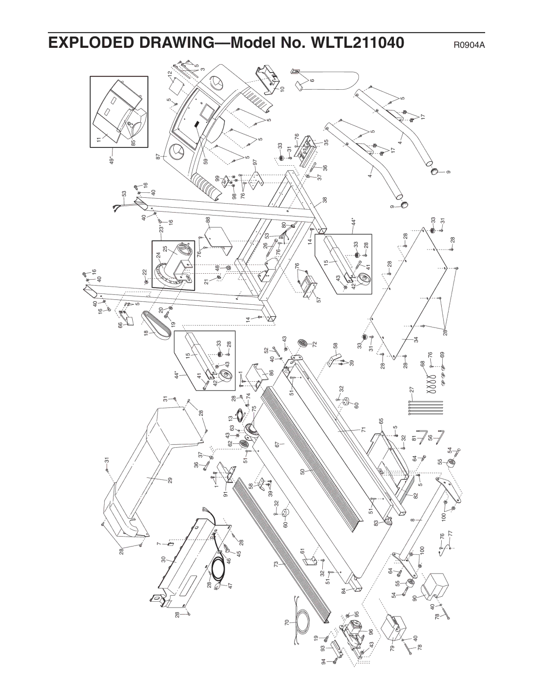 Weslo cadence 255dr user manual WLTL211040 