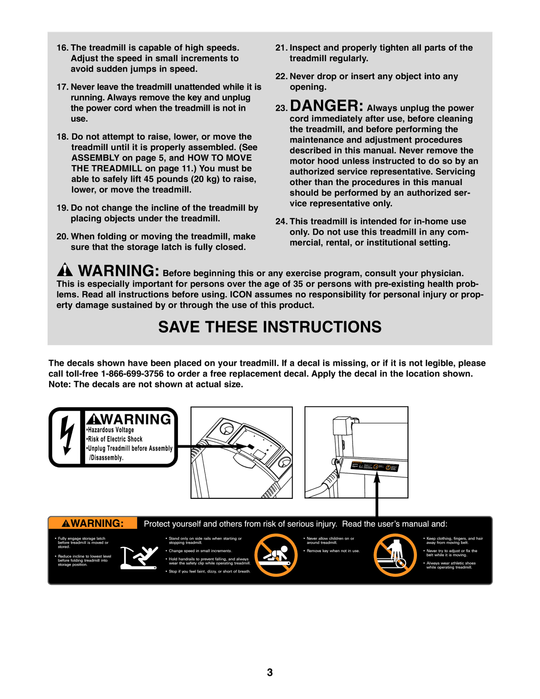 Weslo cadence 255dr user manual 