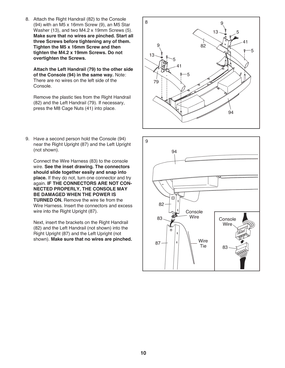 Weslo CT58 user manual 