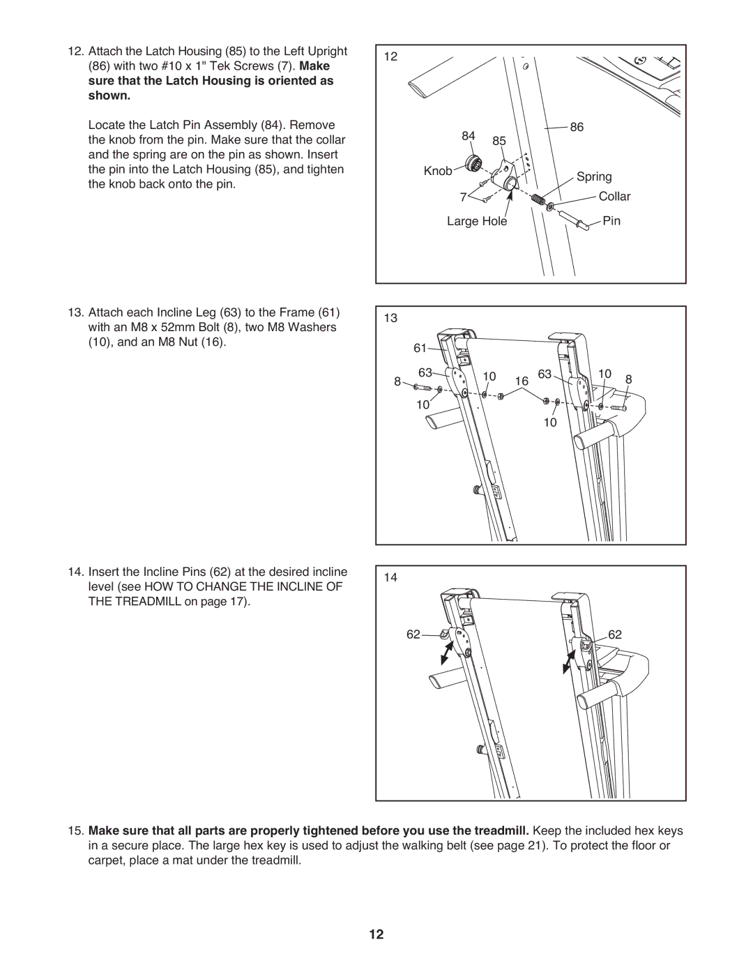 Weslo CT58 user manual 