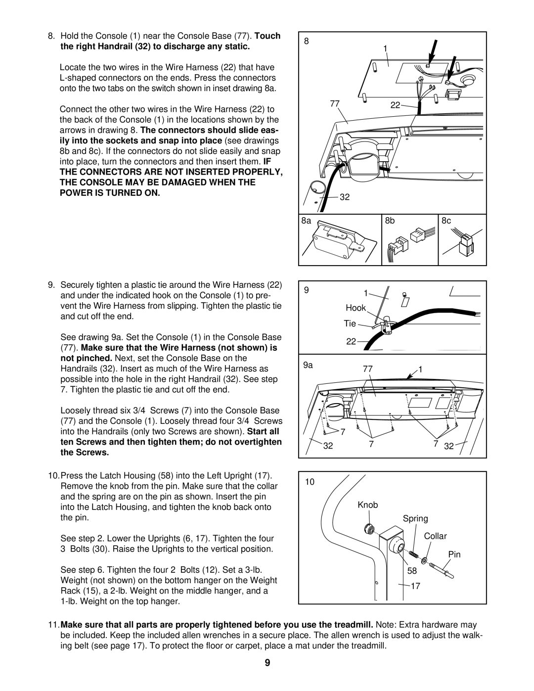 Weslo DS10 user manual 