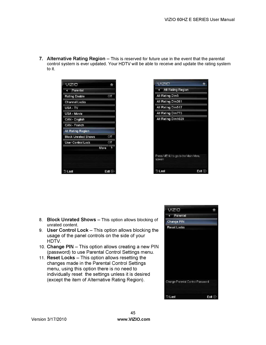 Weslo E320VA user manual Version 3/17/2010 