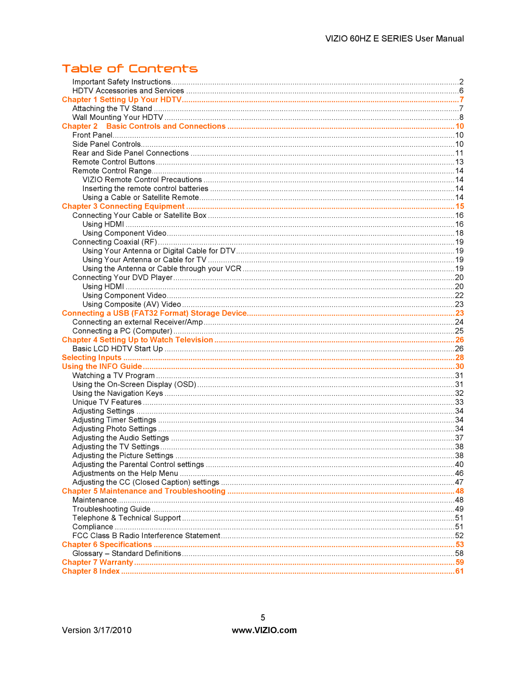 Weslo E320VA user manual Table of Contents 