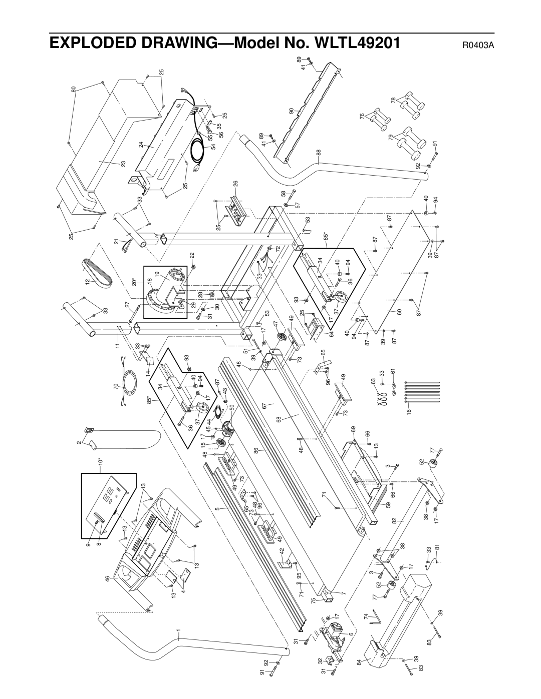 Weslo ex18 user manual WLTL49201 