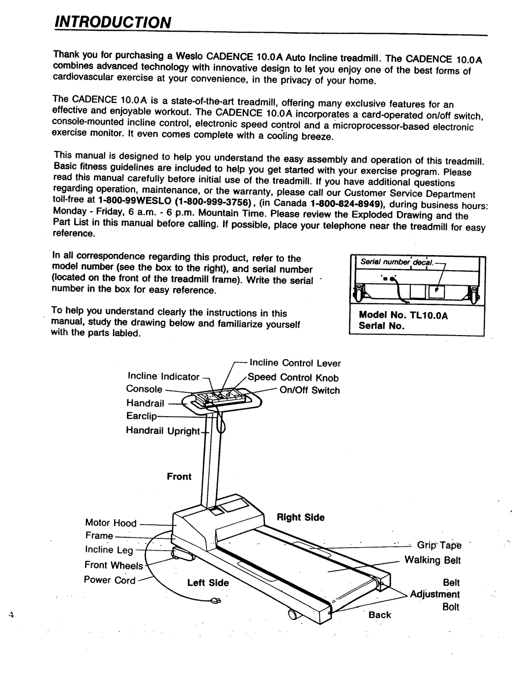 Weslo PFT80 manual 