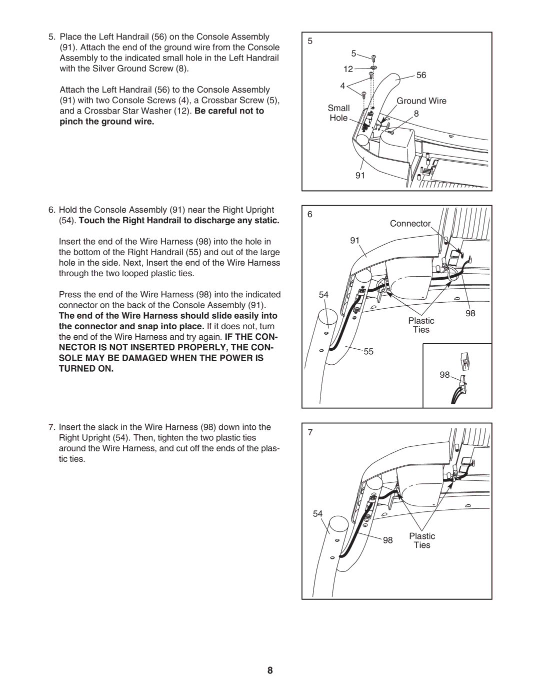 Weslo WATL13906.0 user manual Ties 