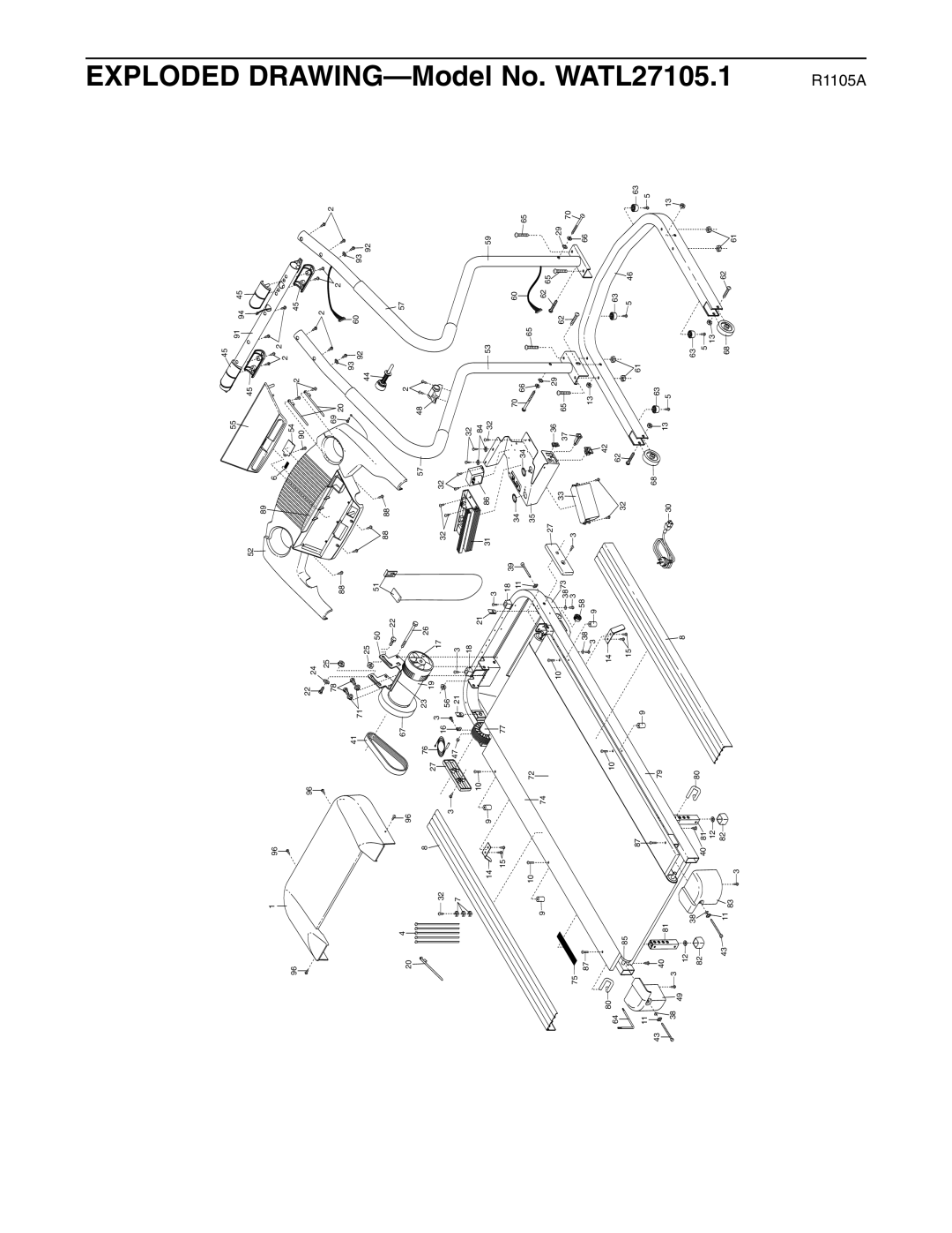 Weslo user manual No. WATL27105.1 