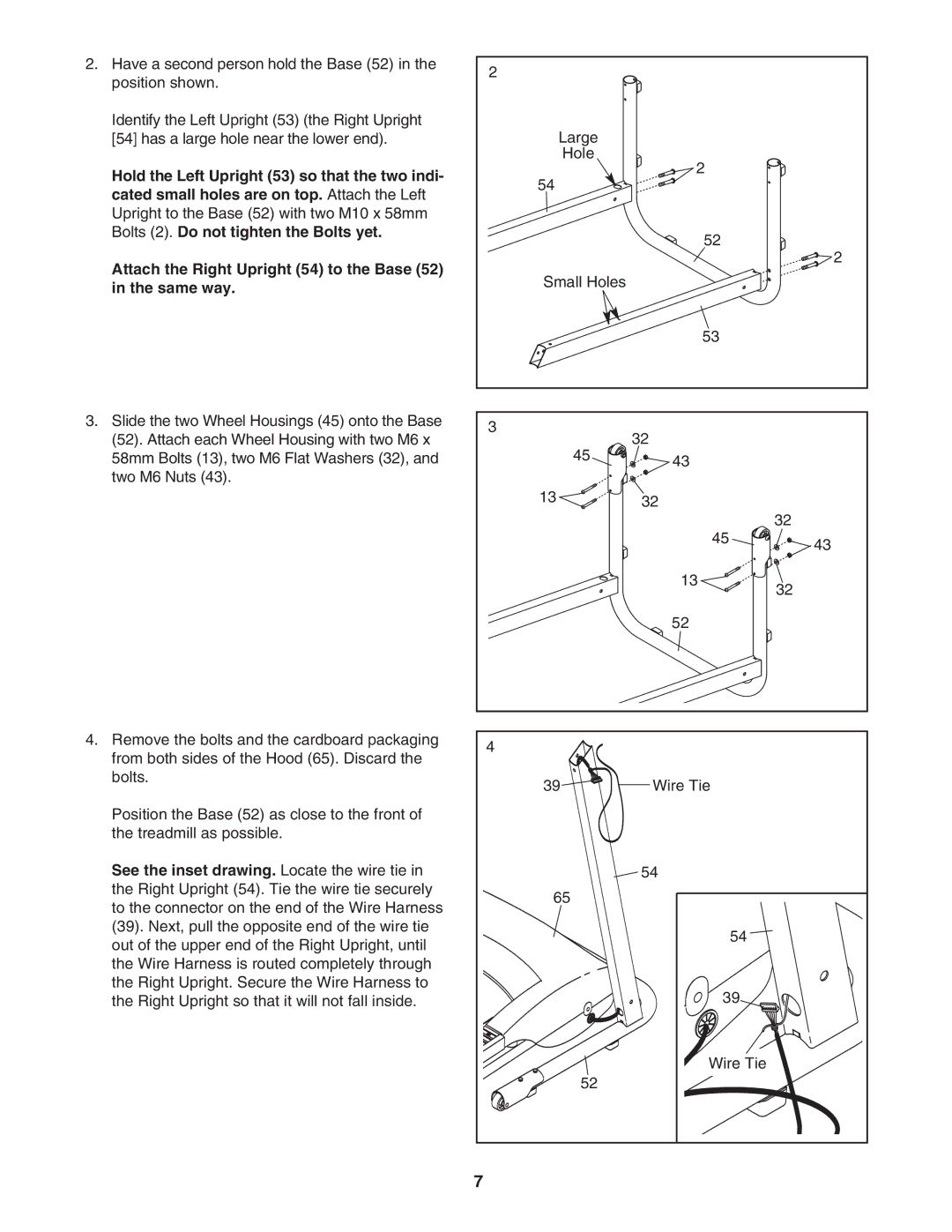 Weslo WCTL29607.0 user manual Same way, See the inset drawing. Locate the wire tie 