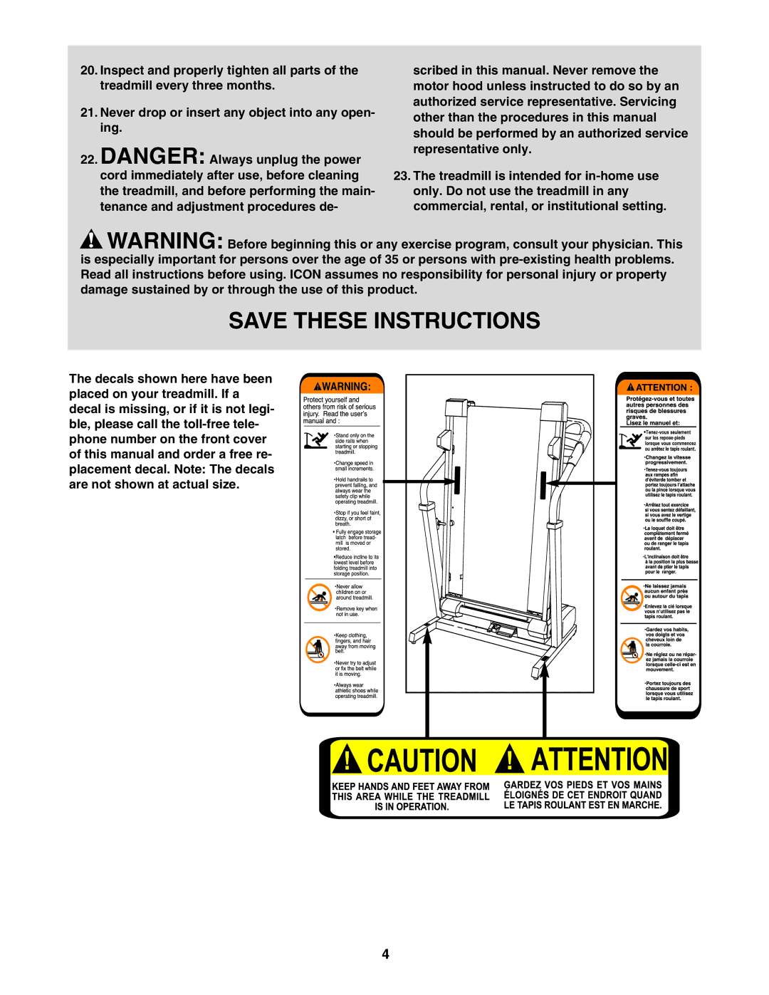 Weslo WCTL31304.0 user manual 