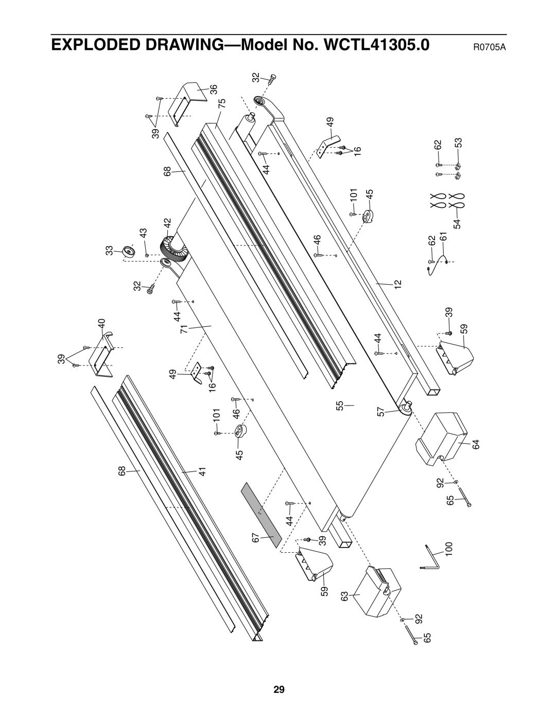 Weslo WCTL41305.0 user manual Exploded, ModelNo 