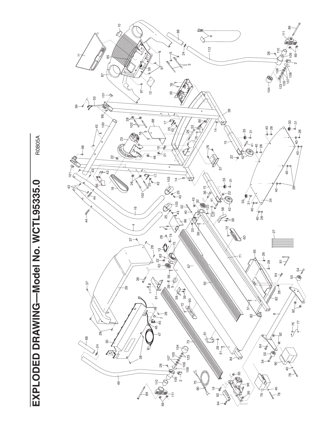 Weslo WCTL95335.0 user manual R0805A 