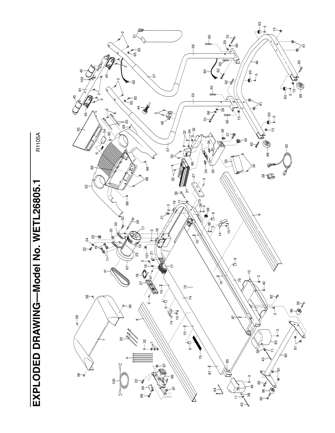 Weslo WETL26805.1 user manual R1105A 