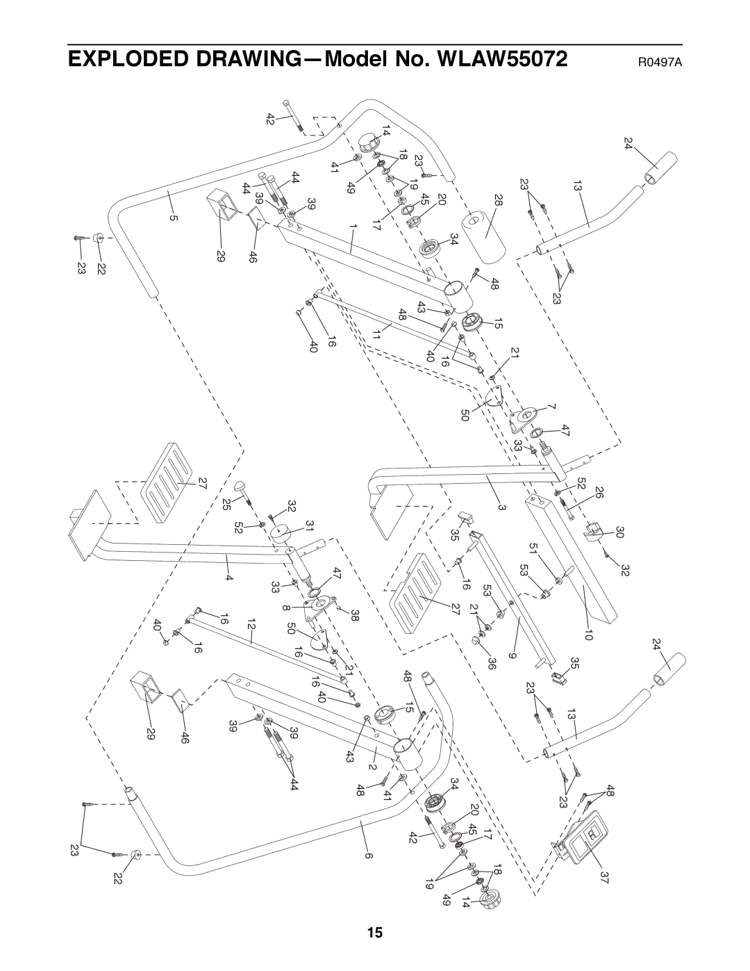 Weslo WLAW55072 user manual Exploded 