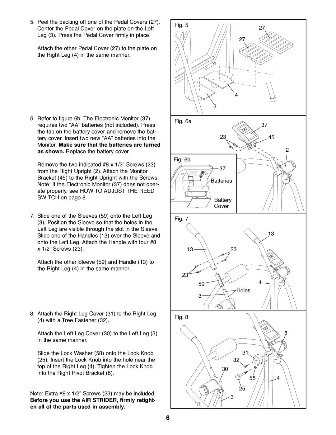 Weslo WLAW55073 user manual Monitor. Make sure that the batteries are turned 