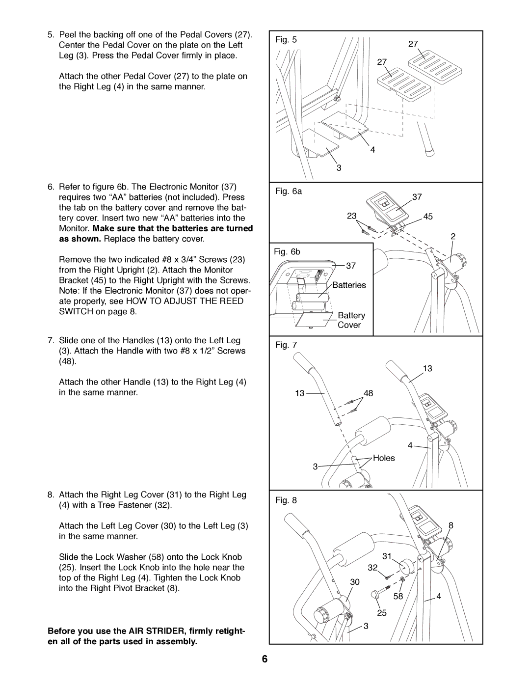 Weslo WLAW55075 user manual Monitor. Make sure that the batteries are turned 