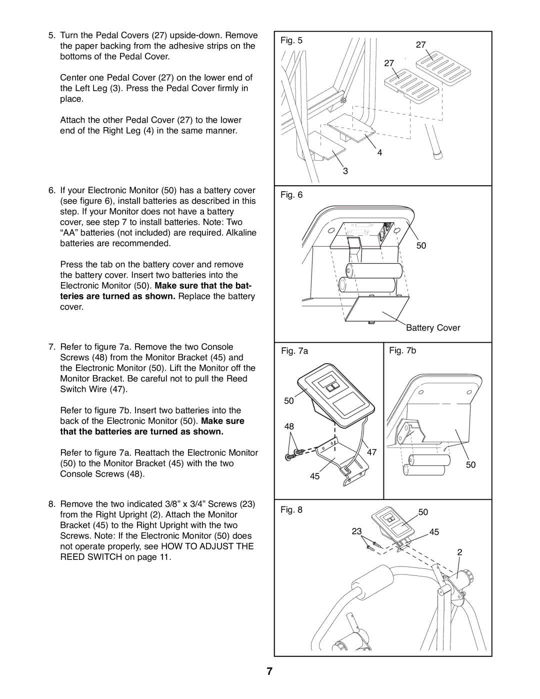 Weslo WLAW55078 user manual Teries are turned as shown. Replace the battery, That the batteries are turned as shown 