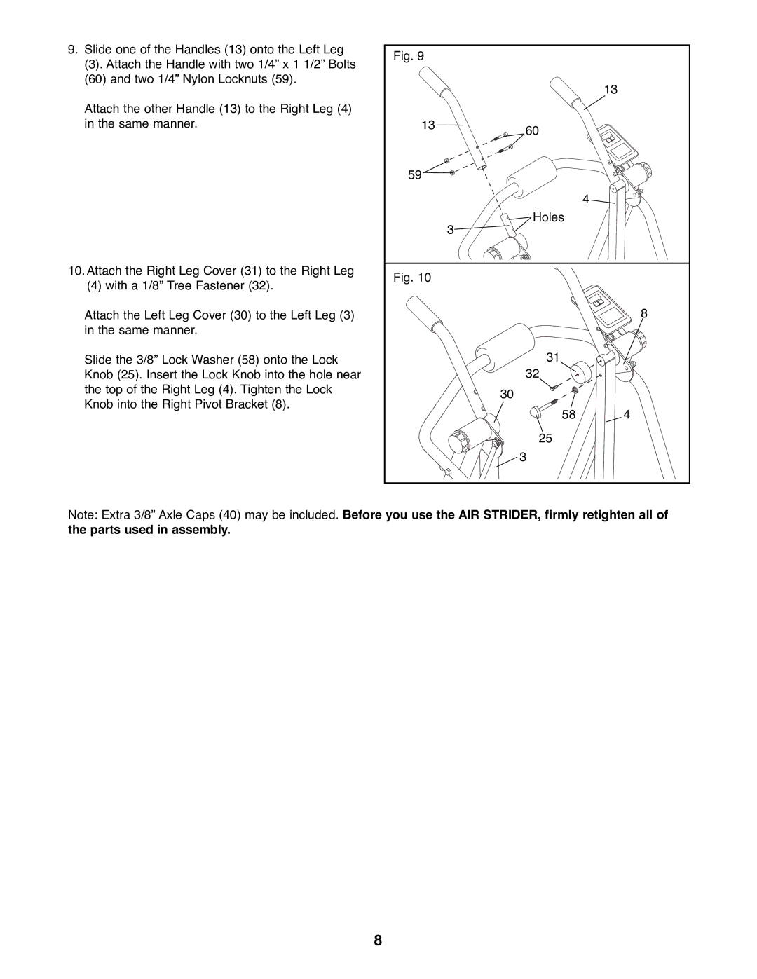 Weslo WLAW55078 user manual 