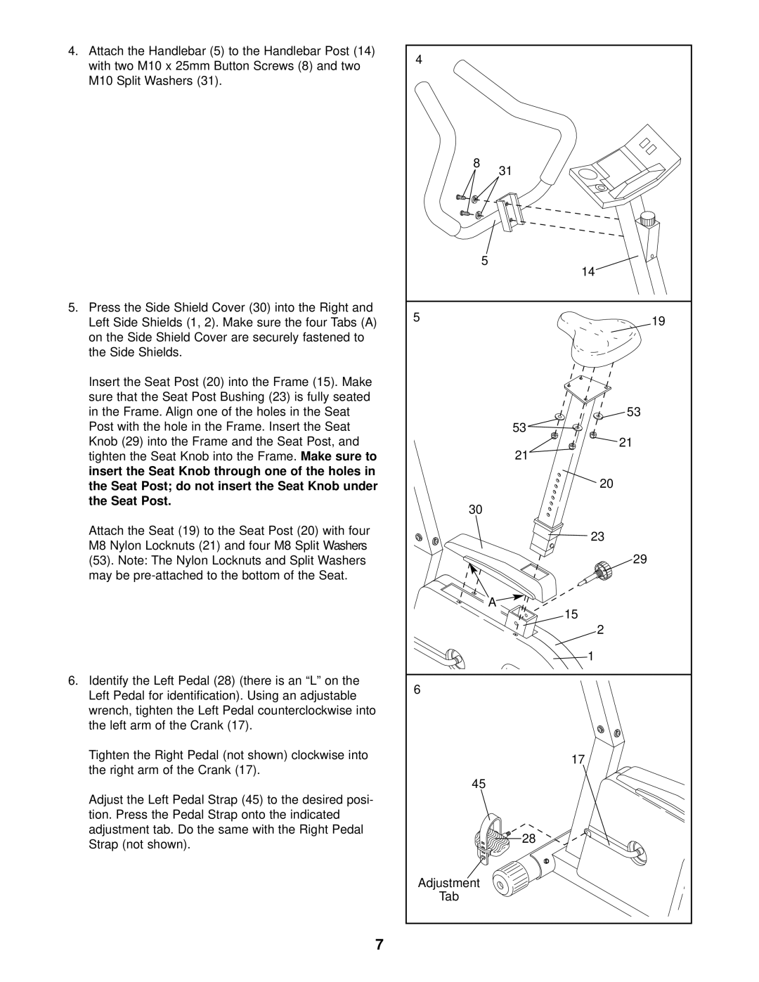 Weslo WLCCEX69871 user manual 