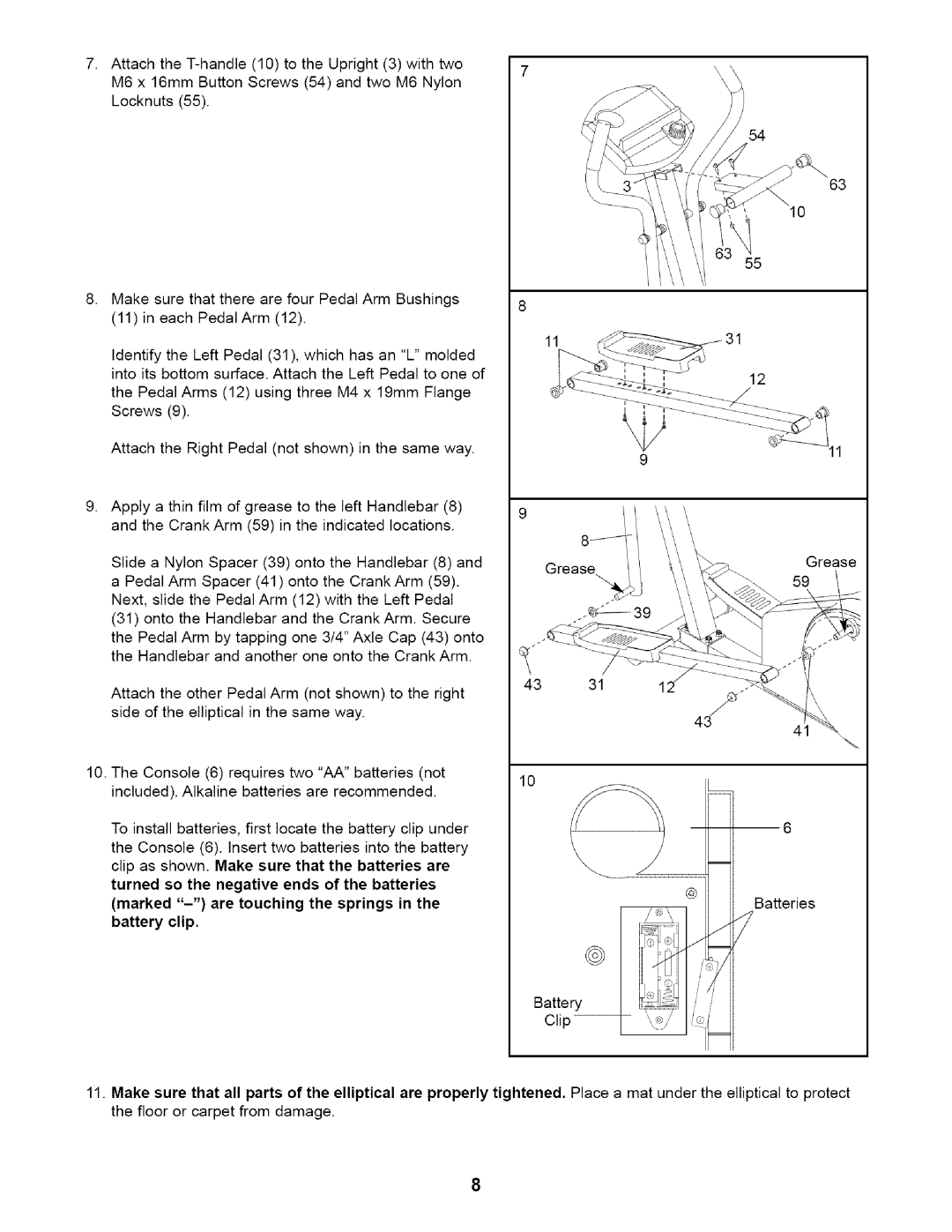 Weslo WLEL19020 user manual 