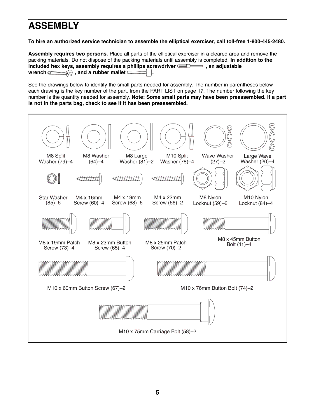 Weslo WLEL2006.0 user manual Assembly 