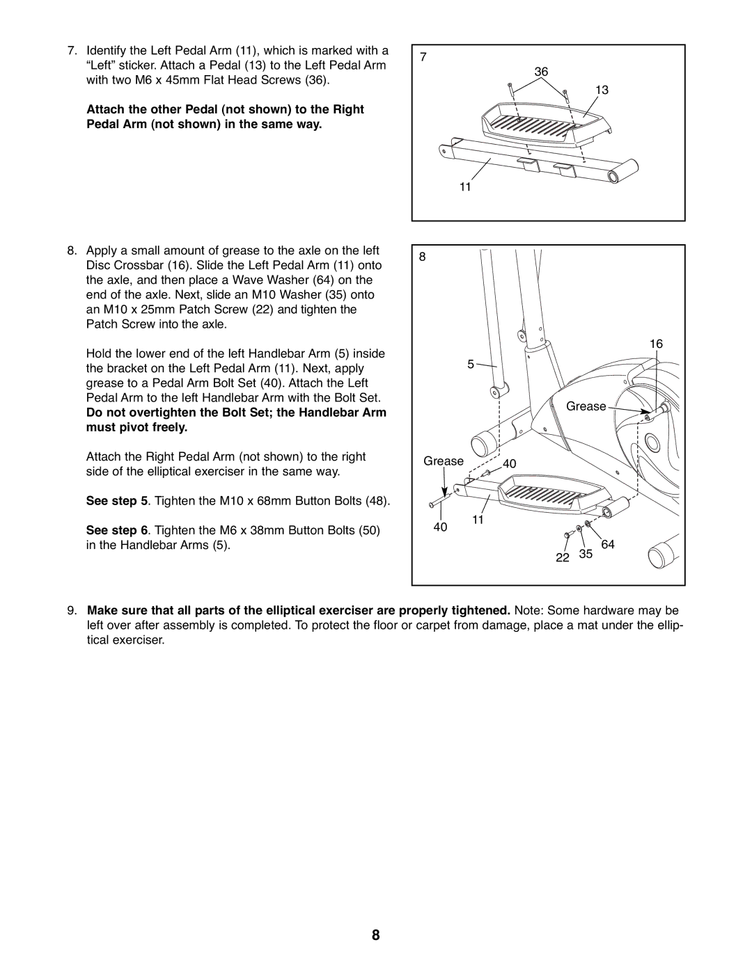 Weslo WLEL71807.0 user manual 