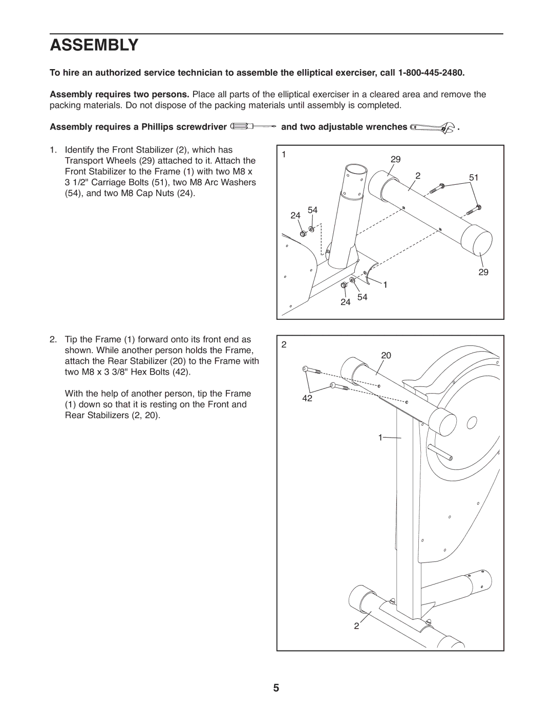 Weslo WLEL7397.1 user manual Assembly 