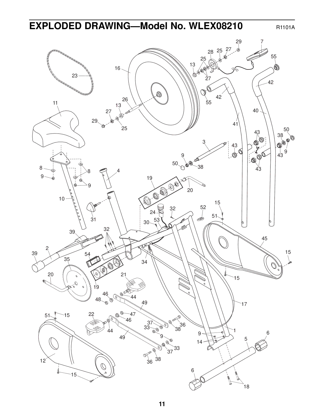 Weslo WLEX08210 user manual R1101A 