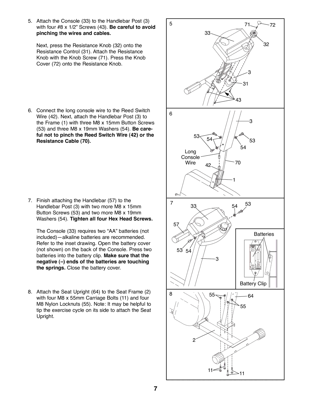 Weslo WLEX28080 user manual 