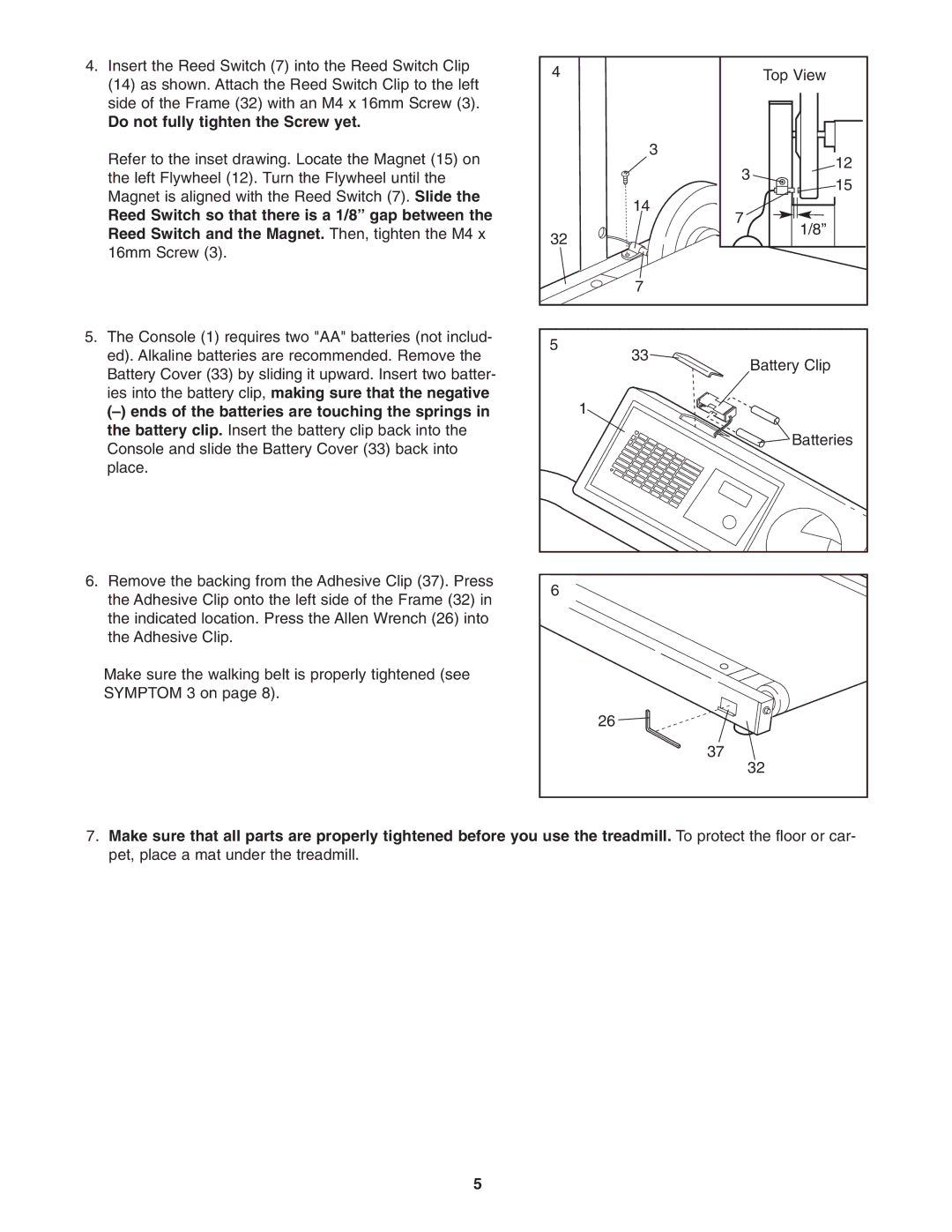 Weslo WLTL 13921 user manual Do not fully tighten the Screw yet 