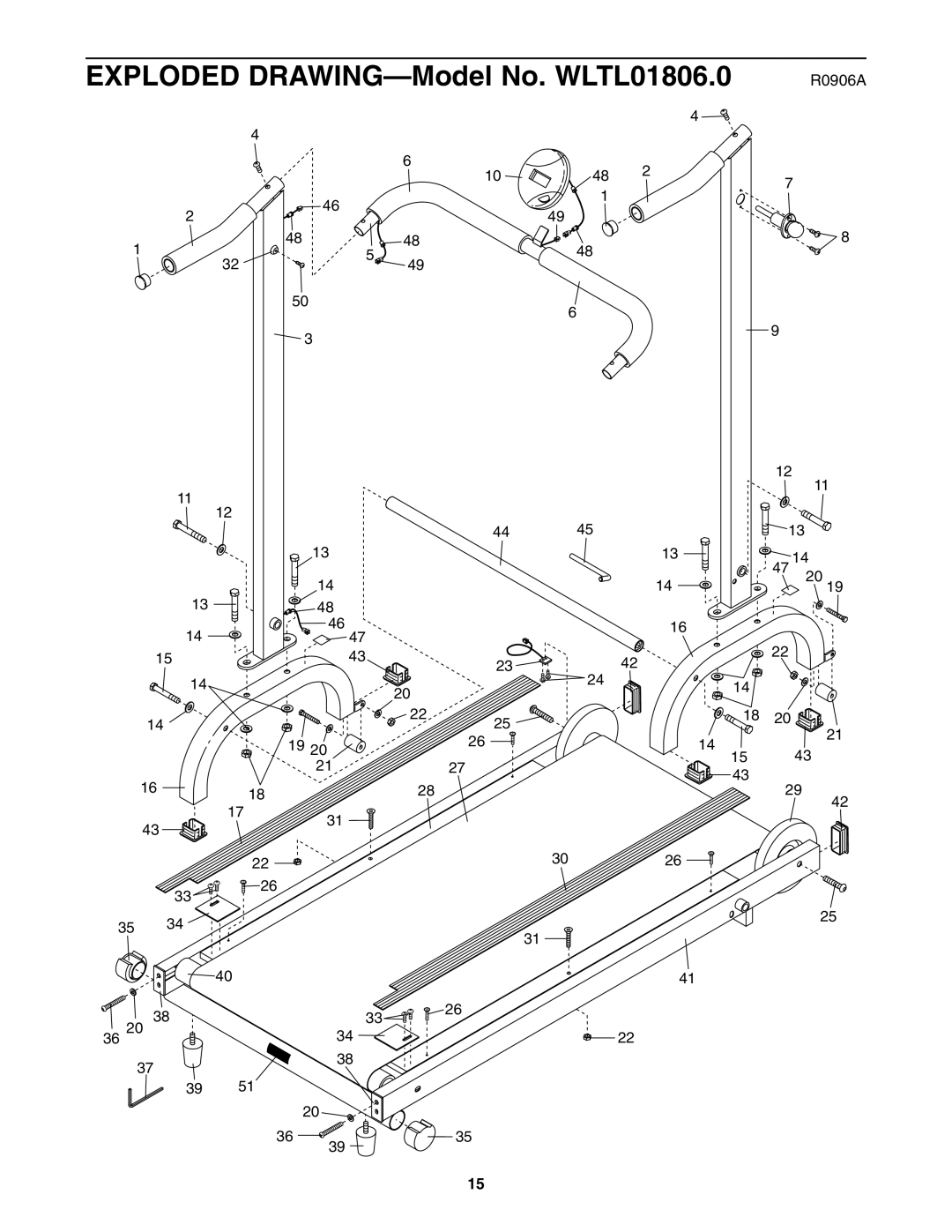 Weslo WLTL01806.0 user manual R0906A 