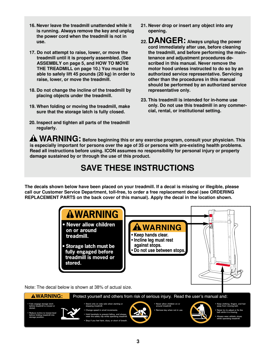 Weslo WLTL10091 user manual 