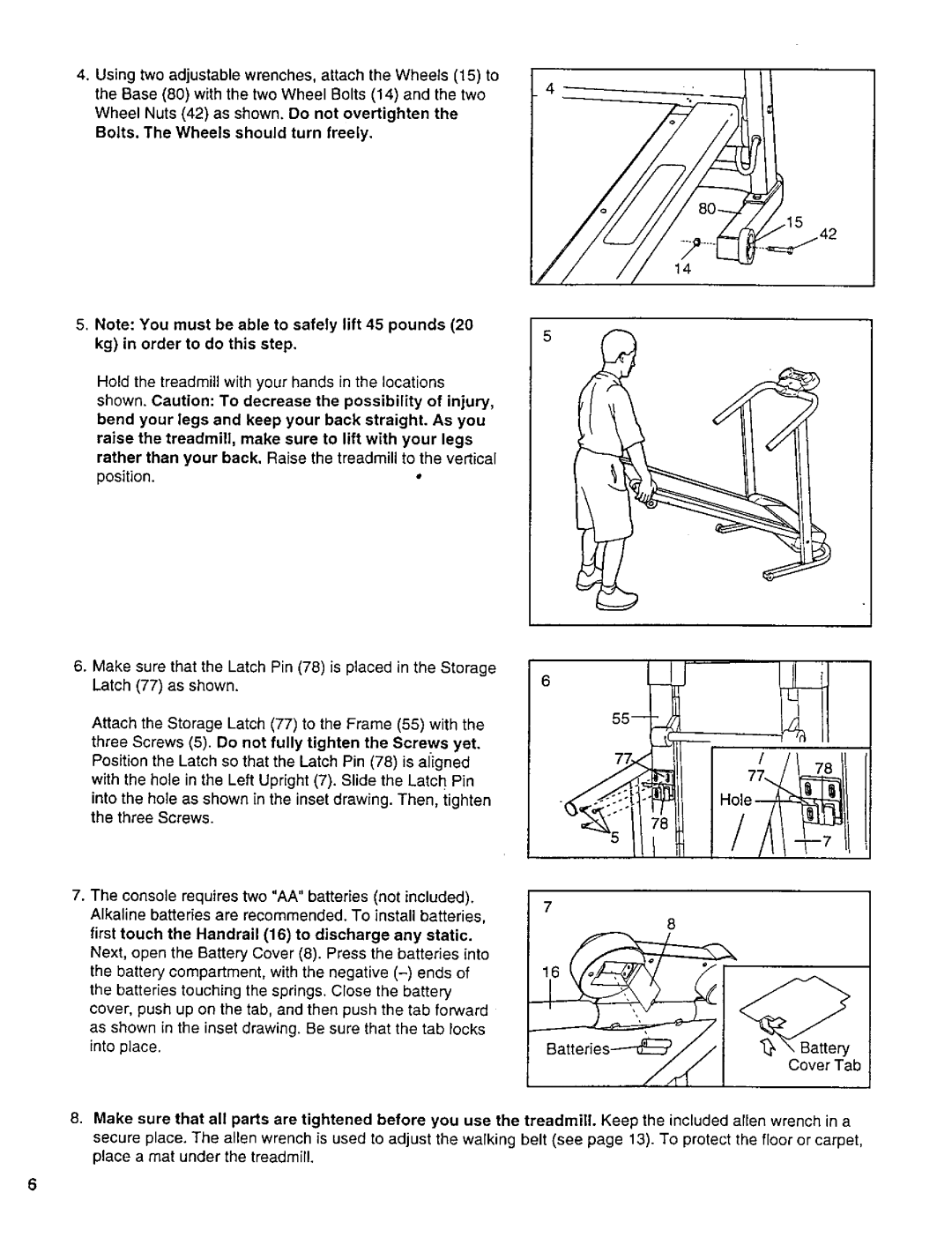 Weslo WLTL11092 user manual 