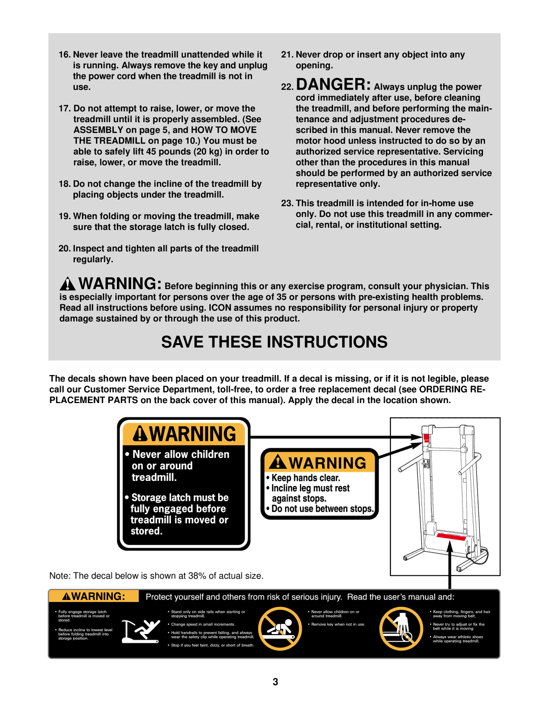 Weslo WLTL11094 user manual 