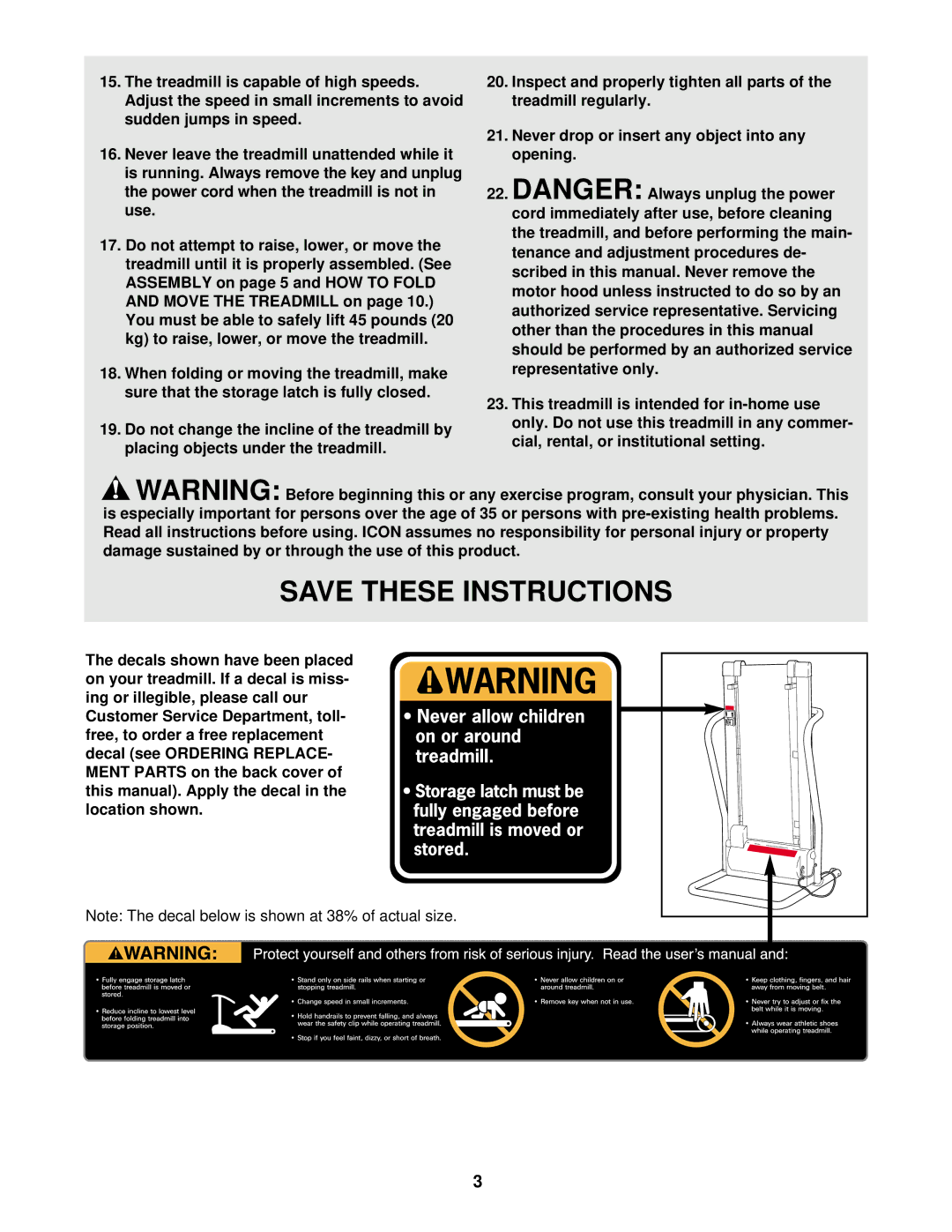 Weslo WLTL19010 user manual 