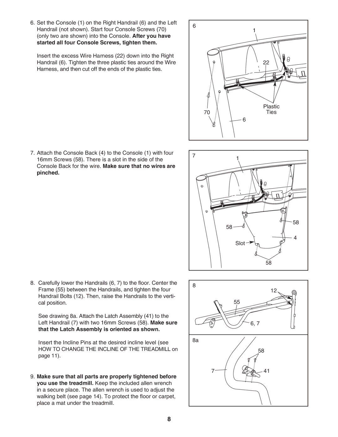 Weslo WLTL19205.2 user manual Plastic 