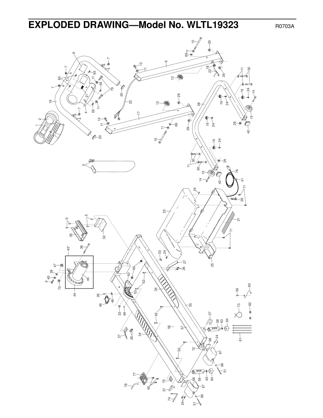 Weslo WLTL19323 user manual R0703A 