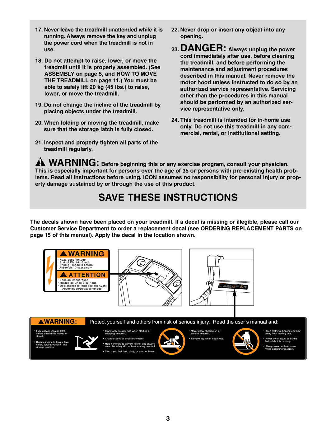 Weslo WLTL211041 user manual 