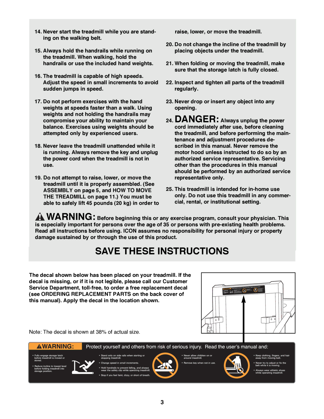 Weslo WLTL22190 user manual 