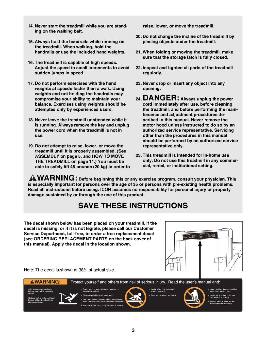 Weslo WLTL22191 user manual 