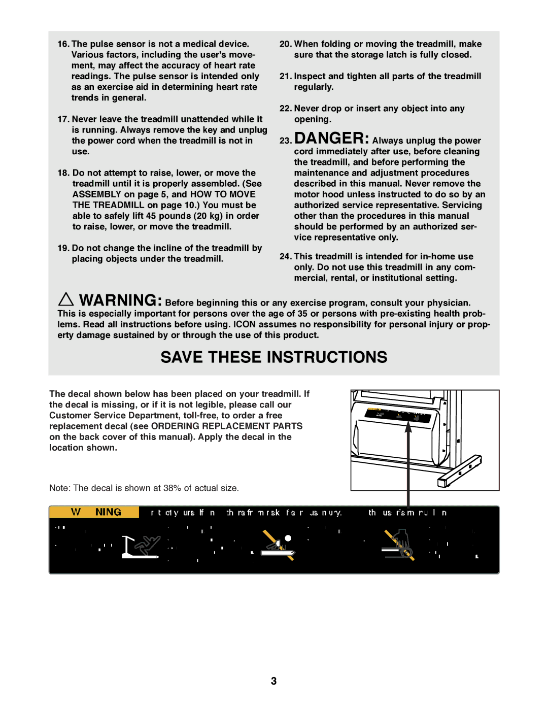 Weslo WLTL24090 user manual 