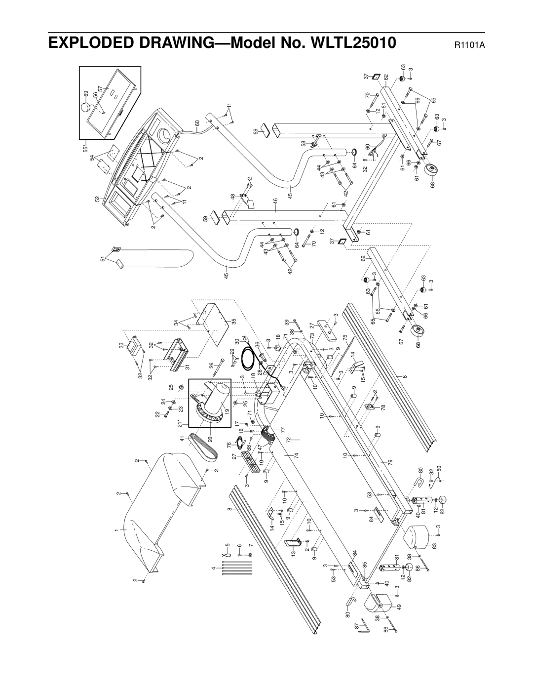 Weslo user manual Model No. WLTL25010 