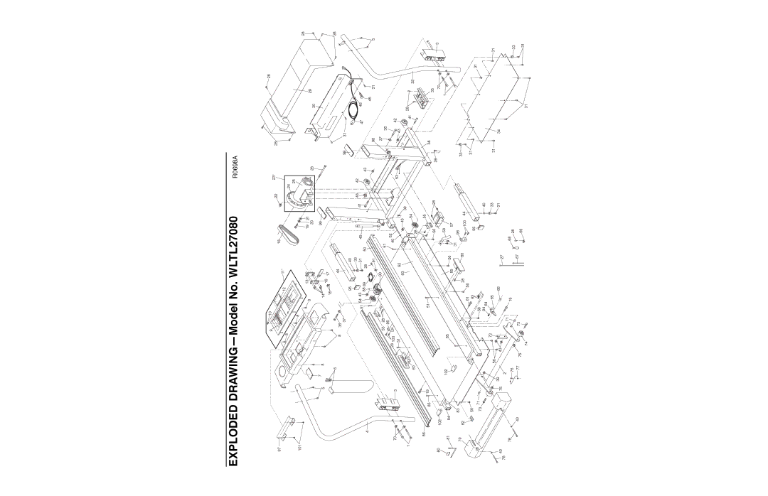 Weslo user manual Exploded DRAWINGÑModel No. WLTL27080 